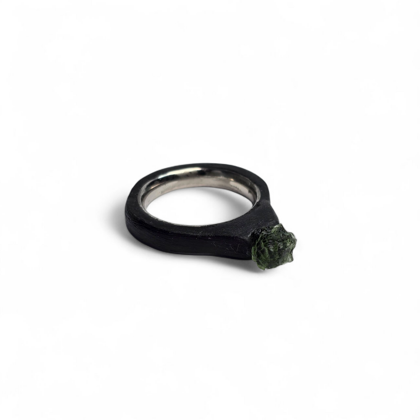 MOLDAVITE RING size 9