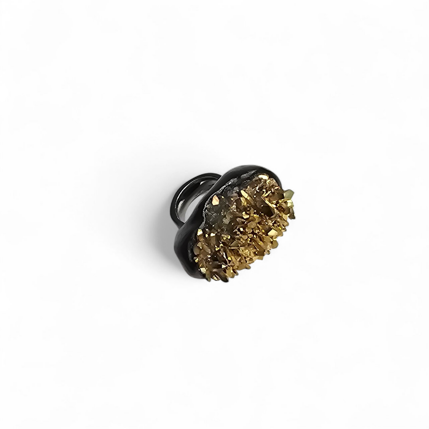TITANIUM QUARTZ RING size 9