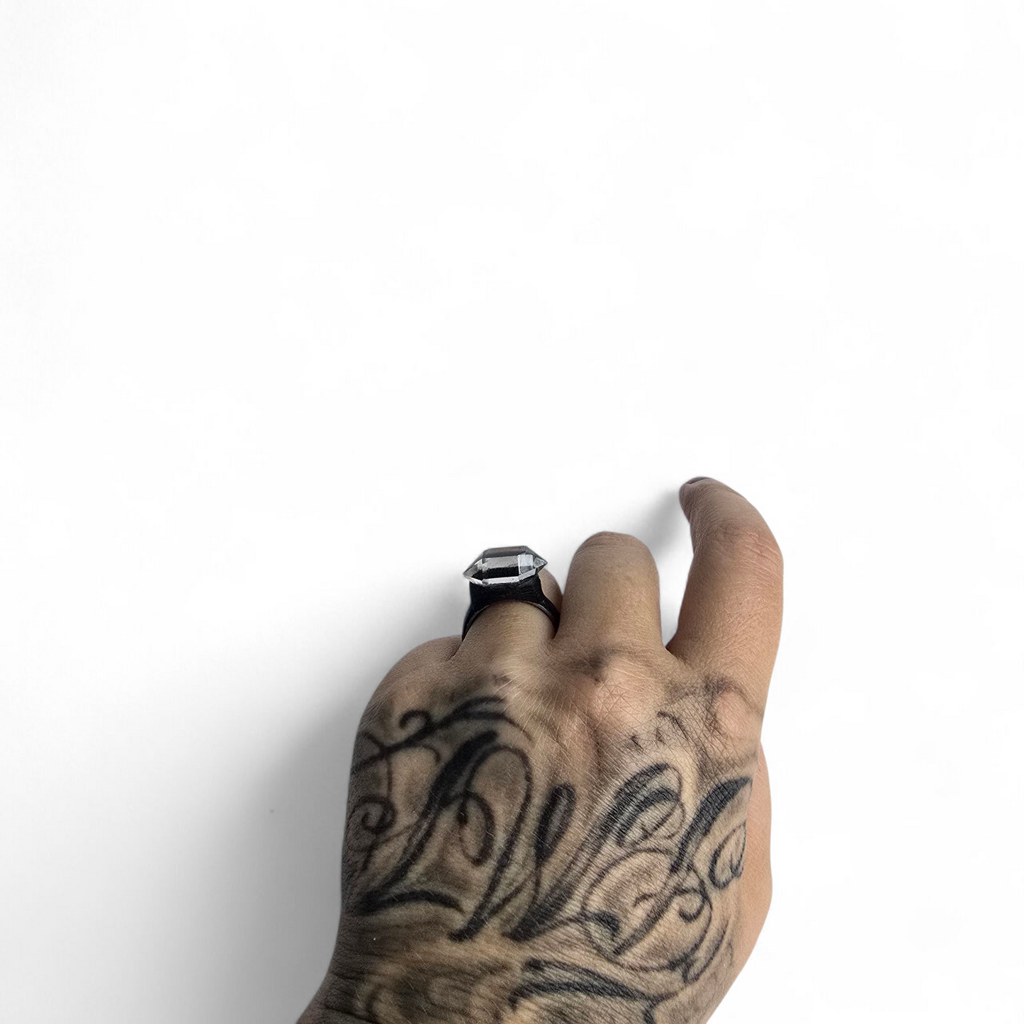 SMOKY QUARTZ RING size 7