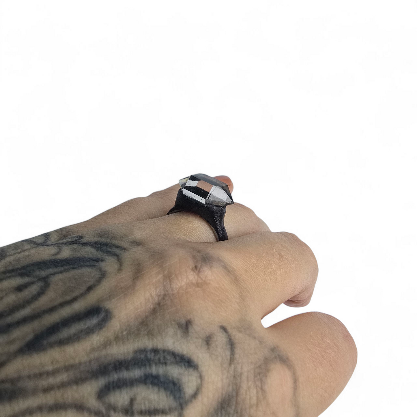 SMOKY QUARTZ RING size 7