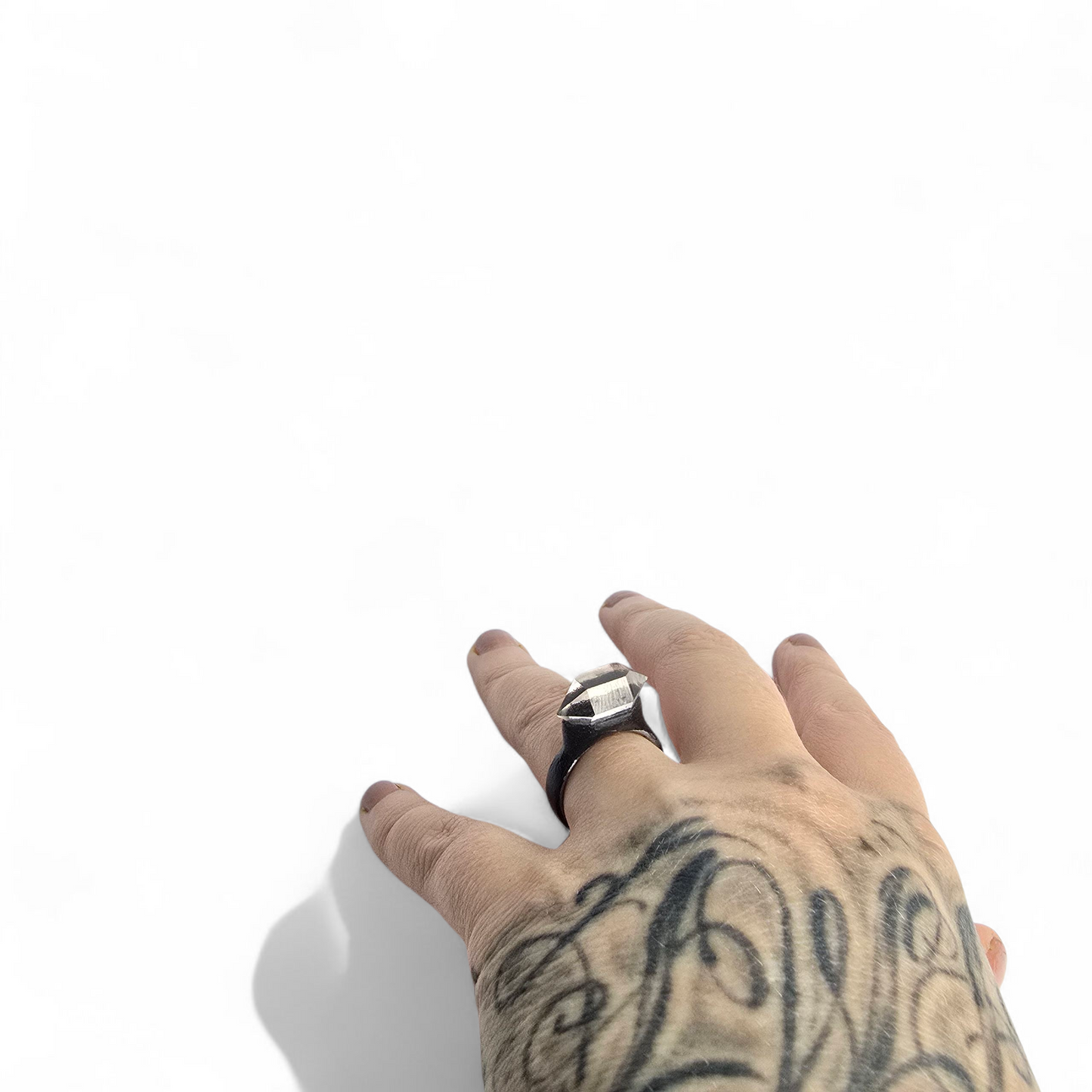 SMOKY QUARTZ RING size 7