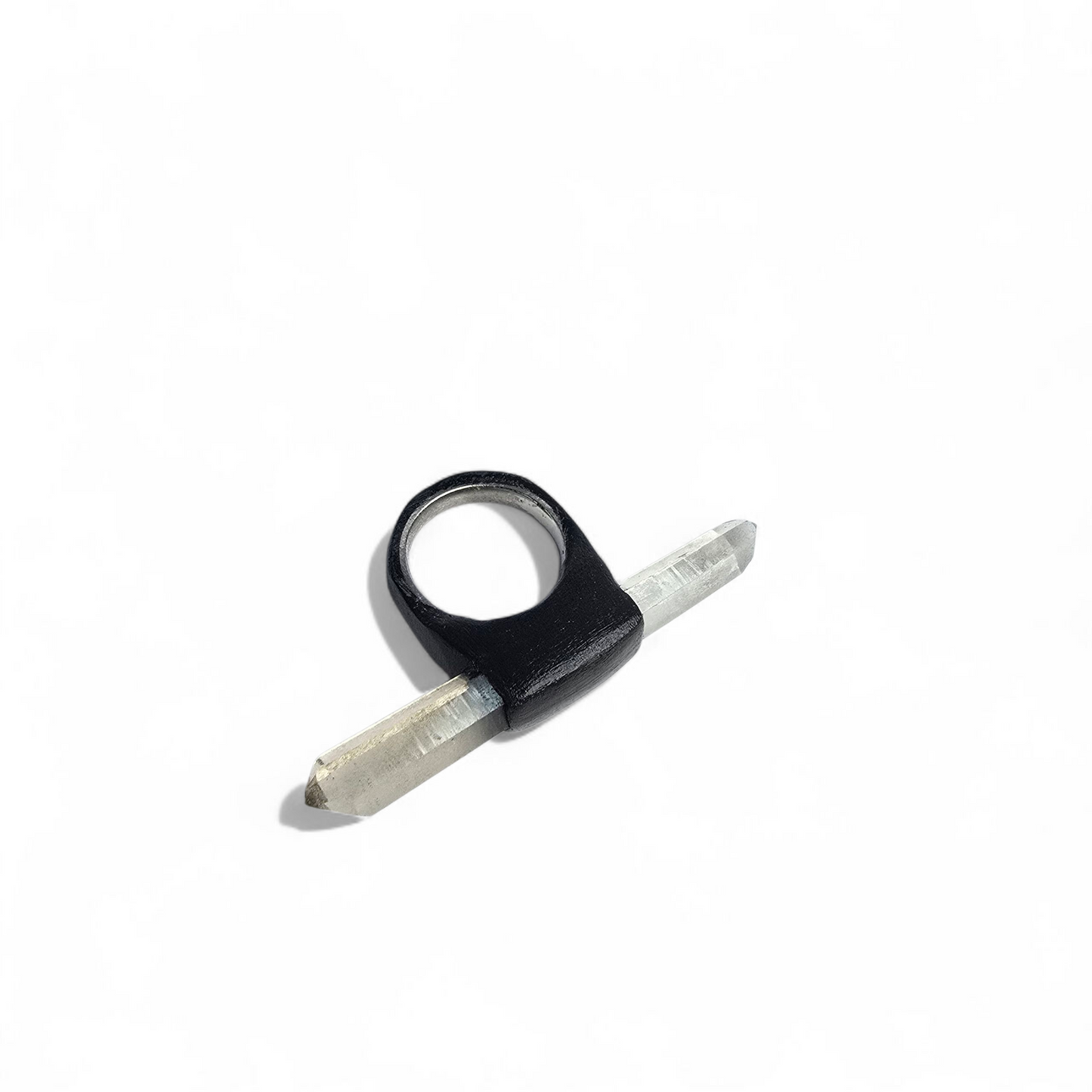 SMOKY QUARTZ RING size 8.5