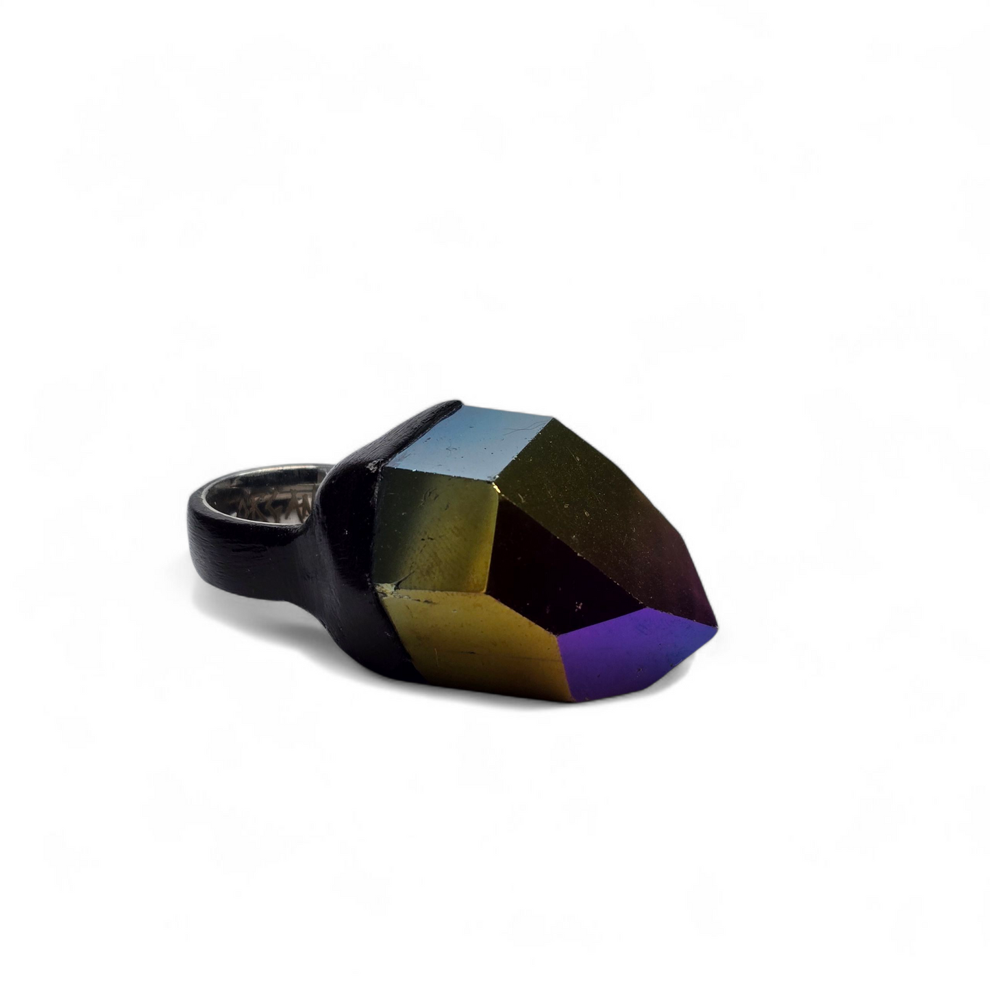 TITANIUM QUARTZ RING size 8.5