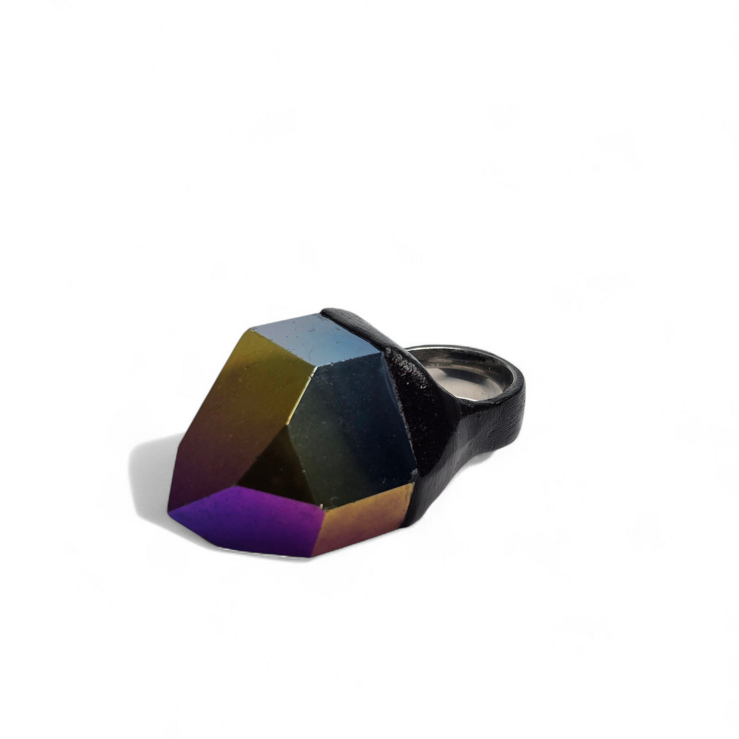 TITANIUM QUARTZ RING size 8.5
