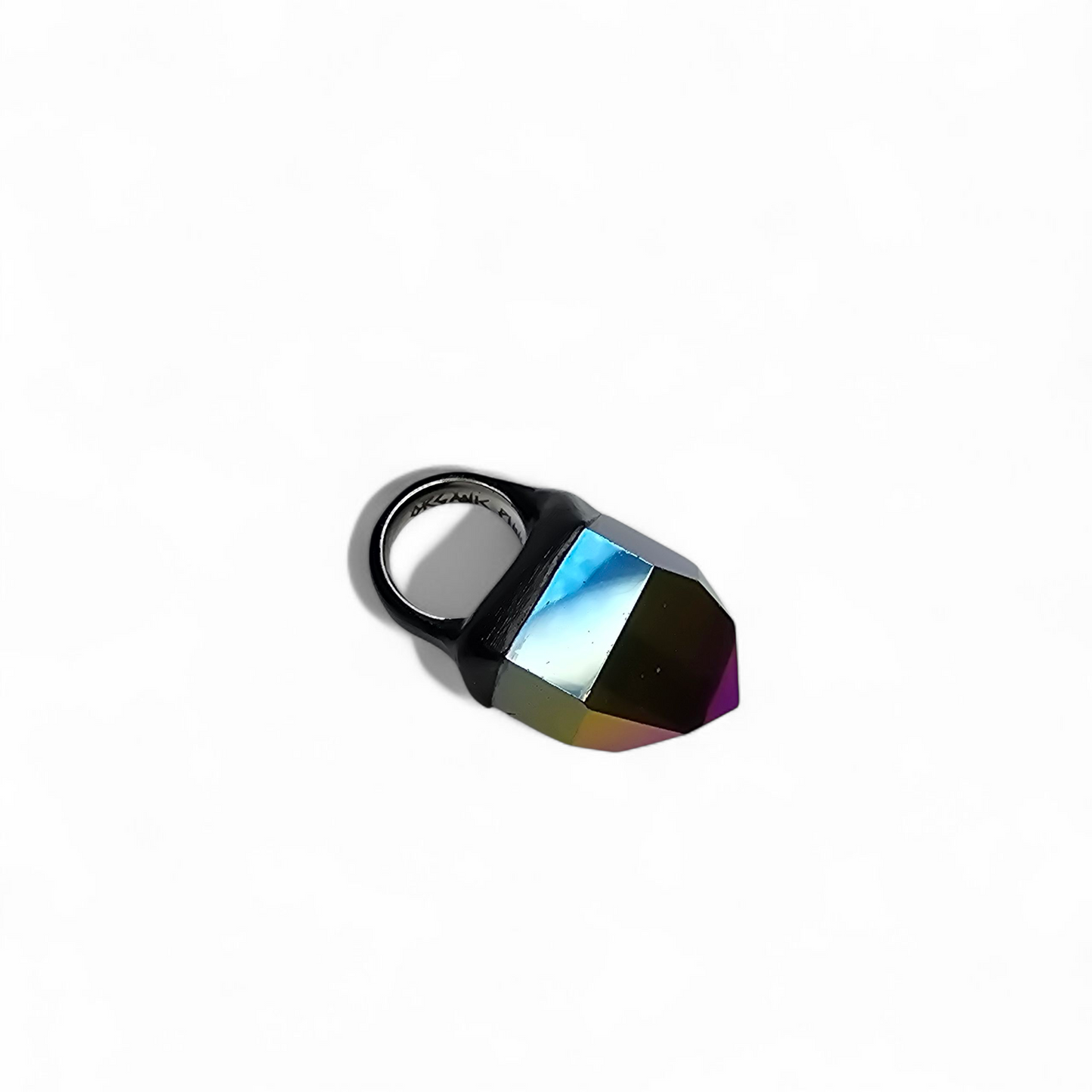 TITANIUM QUARTZ RING size 8.5