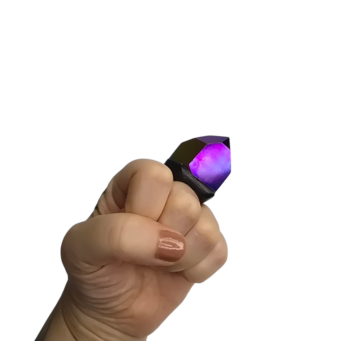 TITANIUM QUARTZ RING size 8.5